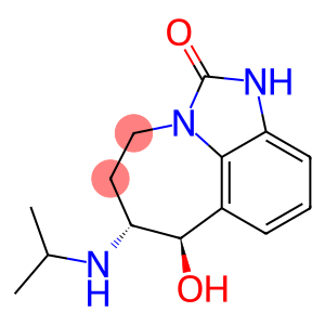 Imidazo(4,5,1-jk)(1)benzazepin-2(1H)-one, 4,5,6,7-tetrahydro-7-hydroxy-6-((1-methylethyl)amino)-, trans-( -)-
