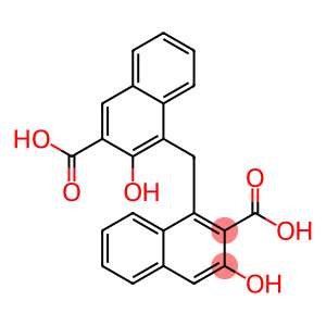 2-Naphthalenecarboxylic acid, 1-[(3-carboxy-2-hydroxy-1-naphthalenyl)methyl]-3-hydroxy-