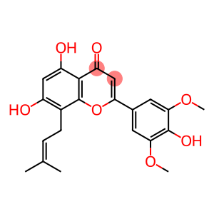 5,7-dihydroxy-2-(4-hydroxy-3,5-dimethoxyphenyl)-8-(3-methylbut-2-enyl)chromen-4-one