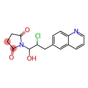 2,5-Pyrrolidinedione, 1-[2-chloro-1-hydroxy-3-(6-quinolinyl)propyl]-