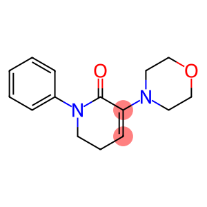 2(1H)-Pyridinone, 5,6-dihydro-3-(4-morpholinyl)-1-phenyl-