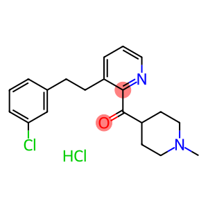 (1-Methyl-4-piperidinyl)[3-[2-(3-chlorophenyl)ethyl]pyridinyl]methanone hydrochloride