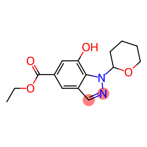 1H-Indazole-5-carboxylic acid, 7-hydroxy-1-(tetrahydro-2H-pyran-2-yl)-, ethyl ester