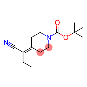 tert-Butyl 4-(1-cyanopropylidene)-piperidine-1-carboxylate