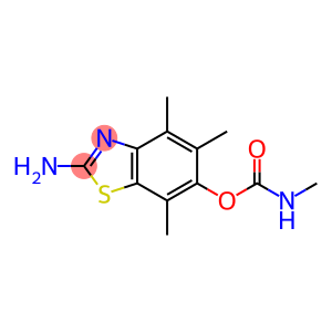 6-Benzothiazolol,  2-amino-4,5,7-trimethyl-,  methylcarbamate  (ester)  (9CI)