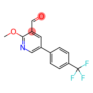 2-methoxy-5-(4-(trifluoromethyl)phenyl)nicotinaldehyde