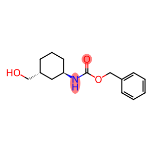 Carbamic acid, N-[(1R,3R)-3-(hydroxymethyl)cyclohexyl]-, phenylmethyl ester, rel-