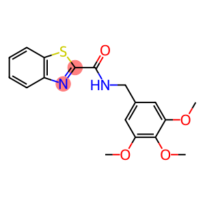 N-[(3,4,5-trimethoxyphenyl)methyl]-1,3-benzothiazole-2-carboxamide