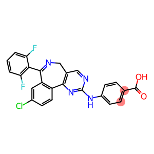 4-(9-chloro-7-(2,6-difluorophenyl)-5H-benzo[e]pyrimido[5,4-c]azepin-2-ylamino)benzoic acid
