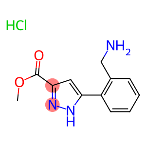 Methyl 5-(2-(aminomethyl)phenyl)-1H-pyrazole-3-carboxylate hydrochloride