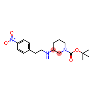3-(4-nitrophenethylamino)piperidine-1-carboxylic acid tert butyl ester