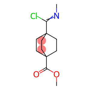 Bicyclo[2.2.2]octane-1-carboxylic acid, 4-[chloro(methylimino)methyl]-, methyl ester