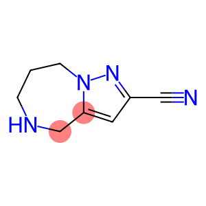 5,6,7,8-tetrahydro-4H-pyrazolo[1,5-a][1,4]diazepine-2-carbonitrile(SALTDATA: HCl)