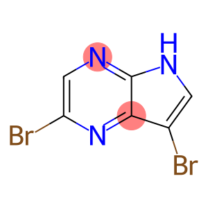 2,7-二溴-5H-吡咯并[2,3-b]吡嗪