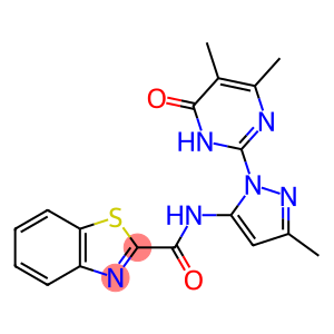 2-Benzothiazolecarboxamide, N-[1-(1,6-dihydro-4,5-dimethyl-6-oxo-2-pyrimidinyl)-3-methyl-1H-pyrazol-5-yl]-
