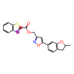 2-Benzothiazolecarboxylic acid, [5-(2,3-dihydro-2-methyl-6-benzofuranyl)-3-isoxazolyl]methyl ester