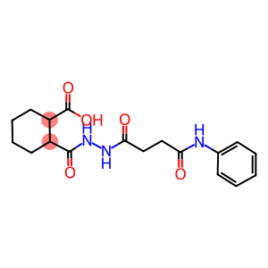 2-{[2-(4-anilino-4-oxobutanoyl)hydrazino]carbonyl}cyclohexanecarboxylic acid