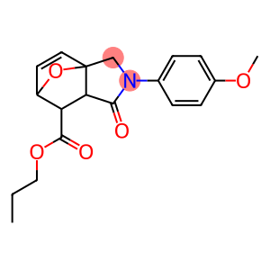 propyl 3-(4-methoxyphenyl)-4-oxo-10-oxa-3-azatricyclo[5.2.1.0~1,5~]dec-8-ene-6-carboxylate