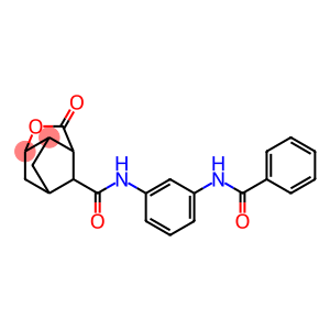 N-[3-(benzoylamino)phenyl]-5-oxo-4-oxatricyclo[4.2.1.0~3,7~]nonane-9-carboxamide