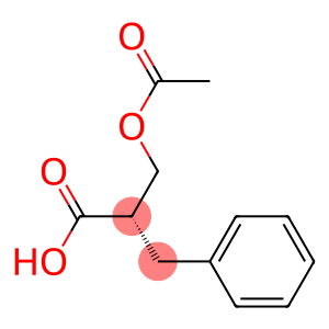 Benzenepropanoic acid, α-[(acetyloxy)methyl]-, (αS)-