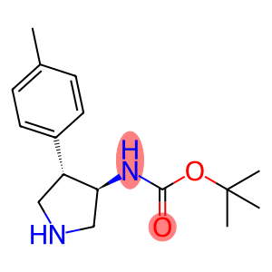 Carbamic acid, N-[(3R,4S)-4-(4-methylphenyl)-3-pyrrolidinyl]-, 1,1-dimethylethyl ester, rel-