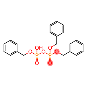 Diphosphoric acid, tris(phenylmethyl) ester (9CI)