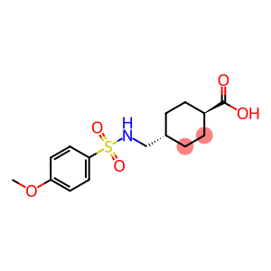 (1r,4r)-4-((4-methoxyphenylsulfonamido)methyl)cyclohexanecarboxylic acid