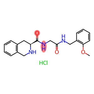 (3S)-N-[2-[(2-methoxyphenyl)methylamino]-2-oxoethyl]-1,2,3,4-tetrahydroisoquinoline-3-carboxamide hydrochloride
