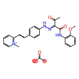 N-Methyl-2-styril-[4′-aminomethin(1-acetyl-1-(2-methoxyphenyl)acetamido)]pyridine acetate