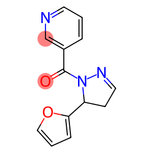 1H-Pyrazole, 4,5-dihydro-5-(2-furanyl)-1-(3-pyridinylcarbonyl)-
