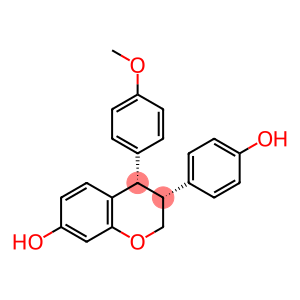 2H-1-Benzopyran-7-ol, 3,4-dihydro-3-(4-hydroxyphenyl)-4-(4-methoxyphenyl)-, (3R,4S)-rel-