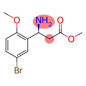 Methyl (s)-3-amino-3-(5-bromo-2-methoxyphenyl)propanoate
