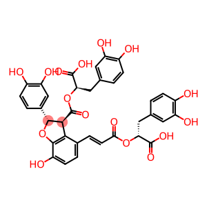 (2S,3S)-4-[(1E)-3-[(1R)-1-Carboxy-2-(3,4-dihydroxyphenyl)ethoxy]-3-oxo-1-propen-1-yl]-2-(3,4-dihydroxyphenyl)-2,3-dihydro-7-hydroxy-3-benzofurancarboxylic acid 3-[(1R)-1-carboxy-2-(3,4-dihydroxyphenyl)ethyl] ester