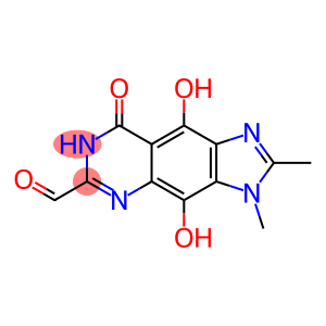 3H-Imidazo[4,5-g]quinazoline-6-carboxaldehyde,  5,8-dihydro-4,9-dihydroxy-2,3-dimethyl-8-oxo-  (9CI)