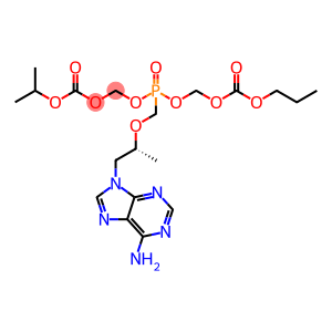 5-[[(1R)-2-(6-amino-9H-purin-9-yl)-1-methylethoxy]methyl]-2,4,6,8-Tetraoxa-5-phosphanonanedioic acid 1-(1-methylethyl) 9-propyl ester 5-oxide