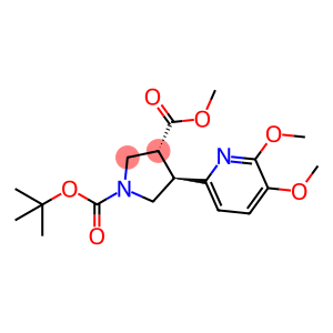 (Rac-trans)-1-tert-Butyl 3-methyl 4-(5,6-dimethoxypyridin-2-yl)pyrrolidine-1,3-dicarboxylate