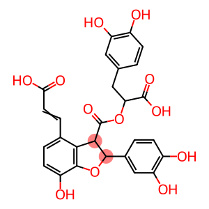3-Benzofurancarboxylic acid, 4-(2-carboxyethenyl)-2-(3,4-dihydroxyphenyl)-2,3-dihydro-7-hydroxy-, 3-[1-carboxy-2-(3,4-dihydroxyphenyl)ethyl] ester