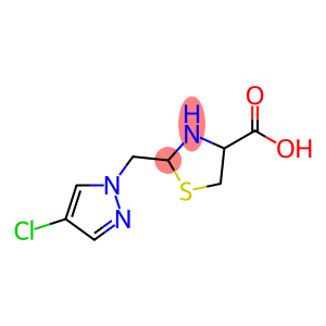 2-[(4-chloro-1H-pyrazol-1-yl)methyl]-1,3-thiazolidine-4-carboxylic acid