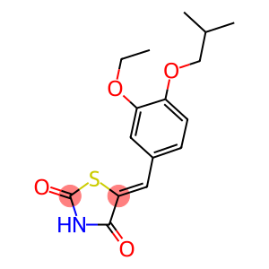 5-(3-ethoxy-4-isobutoxybenzylidene)-1,3-thiazolidine-2,4-dione