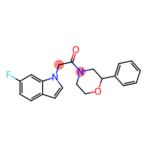 2-(6-fluoroindol-1-yl)-1-(2-phenylmorpholin-4-yl)ethanone