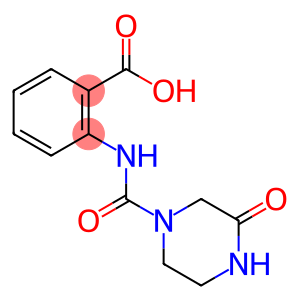 2-(3-oxopiperazine-1-carboxamido)benzoic acid