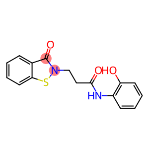N-(2-hydroxyphenyl)-3-(3-oxo-1,2-benzothiazol-2(3H)-yl)propanamide