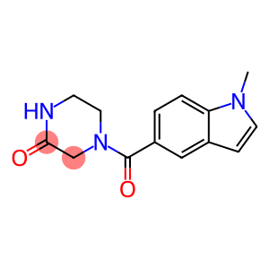 4-[(1-methyl-1H-indol-5-yl)carbonyl]piperazin-2-one