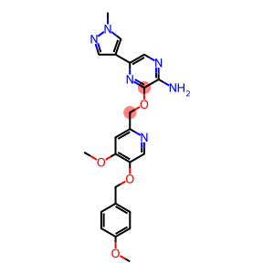2-Pyrazinamine, 3-[[4-methoxy-5-[(4-methoxyphenyl)methoxy]-2-pyridinyl]methoxy]-5-(1-methyl-1H-pyrazol-4-yl)-