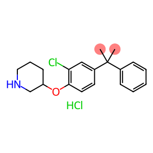 3-(2-CHLORO-4-(2-PHENYLPROPAN-2-YL)PHENOXY)PIPERIDINE HYDROCHLORIDE