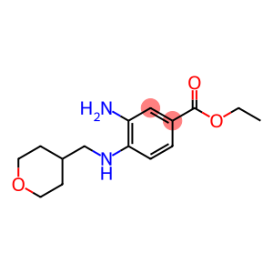 Ethyl 3-amino-4-[(tetrahydro-2H-pyran-4-ylmethyl)-amino]benzoate