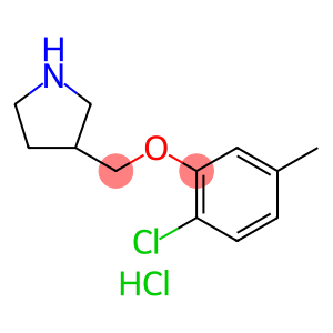 2-Chloro-5-methylphenyl 3-pyrrolidinylmethylether hydrochloride