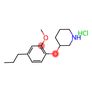 2-Methoxy-4-propylphenyl 3-piperidinyl etherhydrochloride