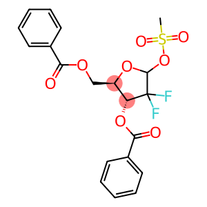D-erythro-pentofuranose, 2-deoxy-2,2-difluoro-, 3,5-dibenzoate 1-methanesulfonate