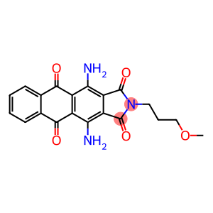 1H-Naphth(2,3-f)isoindole-1,3,5,10(2H)-tetrone, 4,11-diamino-2-(3-methoxypropyl)-